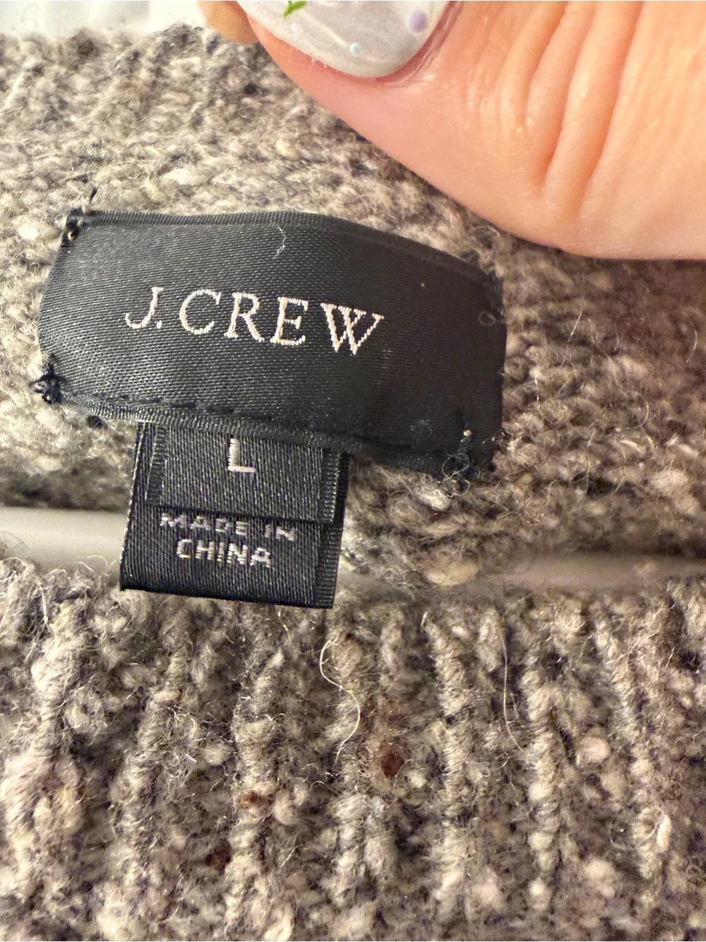 J. Crew Heather Gray Crewneck Sweater